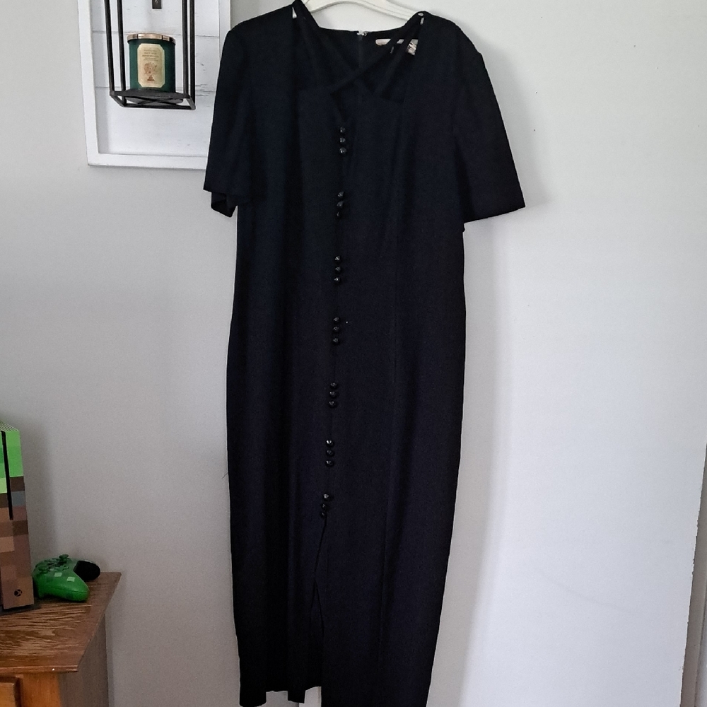 Elegant Vintage Black Dress